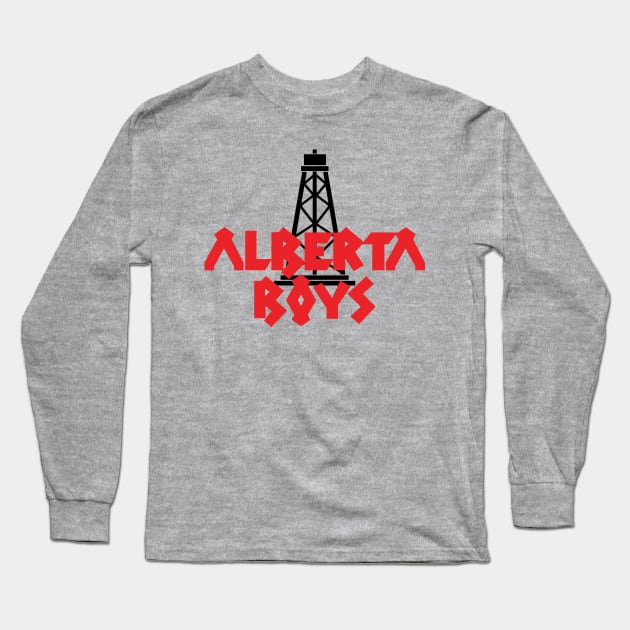 8ts Alberta Boys Long Sleeve T-Shirt by kewlwolf8ts